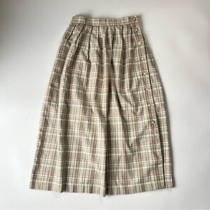 Vintage Portraits Northern Isles Plaid Flannel Cotton Skirt Size 8